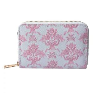 Bílo - růžová peněženka s kyticemi Pouquet - 10*15 cm JZPU0003-02