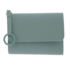 Modro šedá koženková peněženka - 12*9 cm MLPU0157BL
