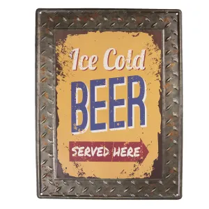 Plechová cedule Ice Cold Beer - 30*40 cm 6Y3611