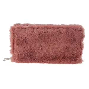 Růžová chlupatá peněženka - 19*10 cm MLPU0262P #3494568
