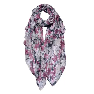 Barevný dámský šátek s květy - 90*180 cm JZSC0765LP