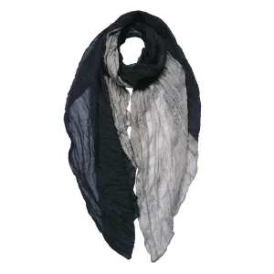 Šedo-černý dámský šátek - 90*180 cm JZSC0756