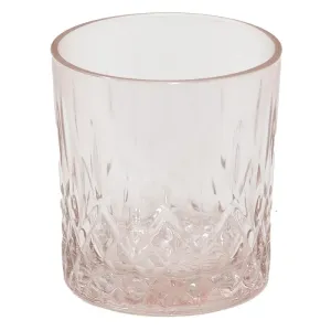 Růžová nápojová sklenička Water Pink - Ø 8*9 cm / 300 ml 6GL4266P