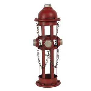 Držák lahví ve tvaru požárního hydrantu - 14*15*41 cm 6Y4583