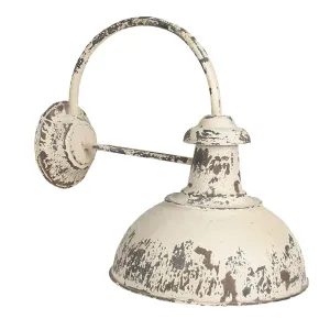 Krémová vintage nástěnná lampa s patinou Paulin - 47*30*40 cm 6LMP680