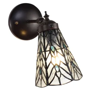 Nástěnná lampa Tiffany Venne grey - 17*12*23 cm E14/max 1*40W 5LL-6208