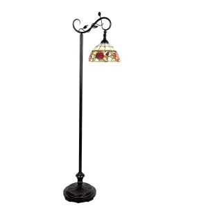 Stojací lampa Tiffany Rosalin - 40*27*152 cm / E27/60w 5LL-5786