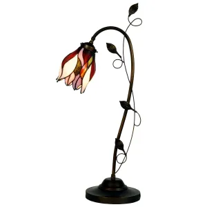 Stolní lampa Tiffany - 34*24*72 cm / E14/max 1*40W 5LL-8839
