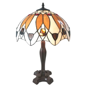 Stolní lampa Tiffany Avelline – Ø 41*57 cm E27/max 2*60W 5LL-6069