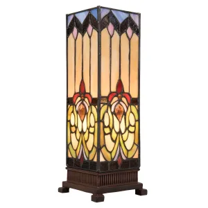 Stolní lampa Tiffany Bend - 12*12*35 cm 5LL-5906