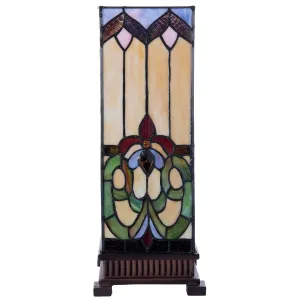 Stolní lampa Tiffany Bend - 17*17*44 cm 5LL-5907
