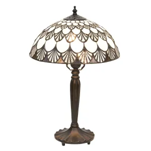 Stolní lampa Tiffany Coquilles - Ø 31*46 cm 5LL-5998