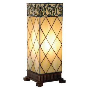 Stolní lampa Tiffany Filigree - 18*45 cm 1x E27 / max 40w 5LL-1139