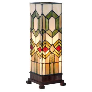 Stolní lampa Tiffany Gonos - 12.5*35 cm 1x E14 / max 40W 5LL-3085