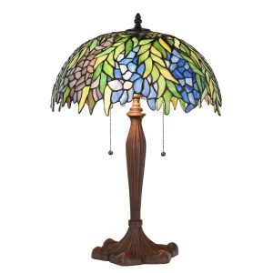 Stolní lampa Tiffany lampa Rousse - Ø 41x60 cm E27/max 2x60W 5LL-1216