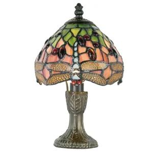 Stolní lampa Tiffany - Ø 16*25 cm 1x E14  5LL-1188