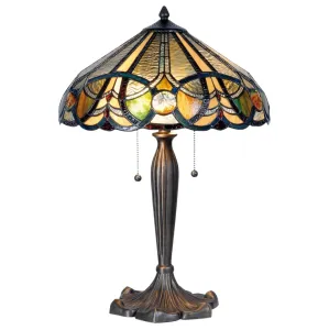 Stolní lampa Tiffany - Ø 41*61 cm 2x E27 5LL-5299