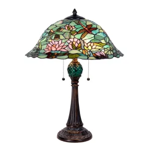 Stolní lampa Tiffany POND - Ø 47*60 cm  5LL-5271