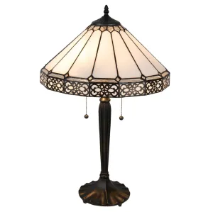 Stolní lampa Tiffany Tatienne - Ø 41*62 cm / E27 / Max. 2x60 Watt 5LL-5211