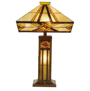 Stolní lampa Tiffany Therese - 42*71 cm 2x E27 / Max 60W & 1x E14 / Max 40W 5LL-5520