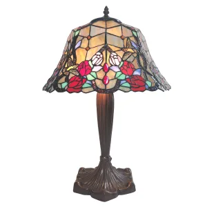 Stolní lampa Tiffany Veronique – Ø 42*58 cm E27/max 2*60W 5LL-6072