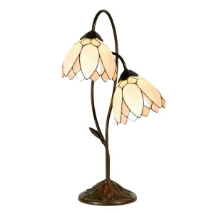 Stolní Tiffany lampa Flowers - Ø 33*61 cm 5LL-5602