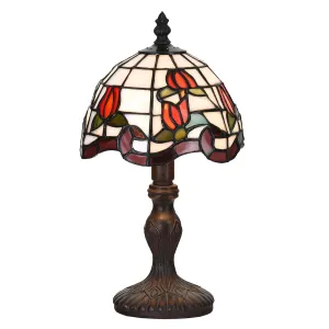 Stolní Tiffany lampa Rous - Ø 18*32 cm  5LL-6156