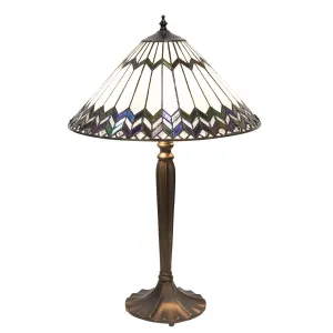 Tiffany stolní lampa Femma - Ø 40*62 cm 5LL-5985