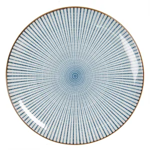 Dezertní talíř s modrým zdobením BlueLine - Ø  21 cm 6CEDP0045