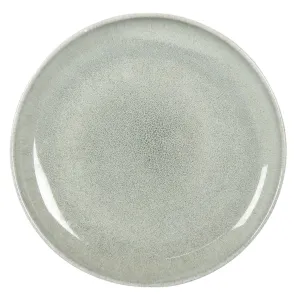 Zeleno-šedý keramický talíř Kasey - Ø 28*3 cm 6CEFP0099