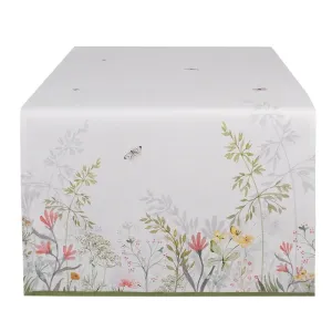 Bavlněný běhoun na stůl s lučními květy Wildflower Fields - 50*140 cm WFF64