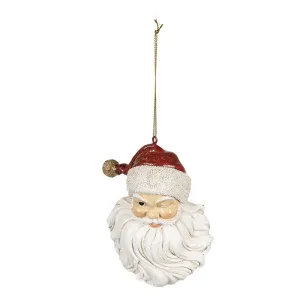 Vánoční závěsná dekorace Santa - 8*5*12 cm 6PR4930