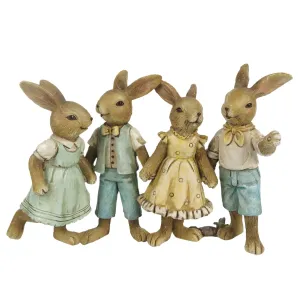 Velikonoční dekorace králíčků - 16*6*11 cm 6PR3272