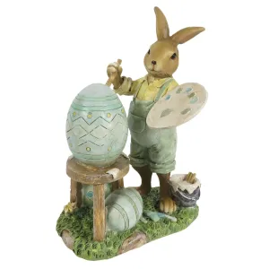 Velikonoční dekorace králíka malíře - 11*7*15 cm 6PR3278