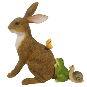 Velikonoční dekorace králíka se zvířátky - 14*5*13 cm 6PR3270