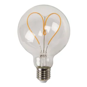 Žárovka Antique LED Bulb Heart - Ø 9*14 cm E27/3W LP102