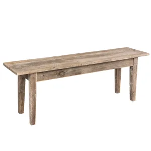 Dřevěná lavice s patinou - 120*28*43 cm 5H0334