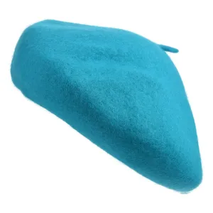 Modrý chlupatý baret MLHAT0110