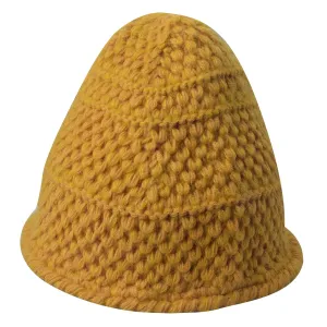 Žlutá pletená zimní čepice- 20 cm JZCA0020Y