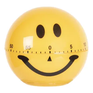 Žlutá kuchyňská minutka Smile - Ø 7*7 cm 64400