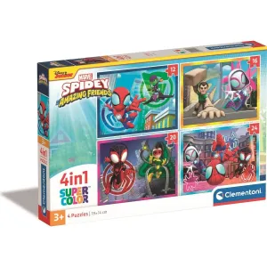 Clementoni Puzzle 4 v 1 Spidey and his amazing friends