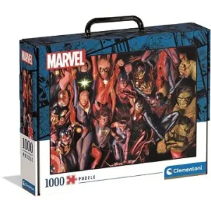 Puzzle 1000 dílků v kufříku - Marvel