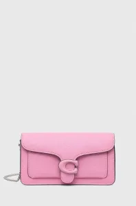 Kožená kabelka Coach růžová barva #6133557