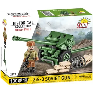 COBI - 2293 II WW ZiS 3 Sovět gun, 1:35, 130 k, 1 f