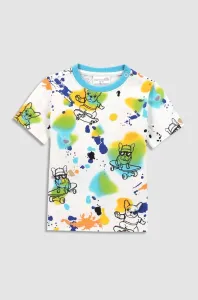 Dětské bavlněné tričko Coccodrillo bílá barva
