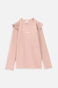 Tričko s dlouhým rukávem Coccodrillo růžová barva