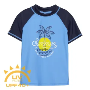 COLOR KIDS-T-shirt W. Print, azure blue Modrá 116