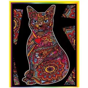 Colorvelvet sametový obrázek - kočka