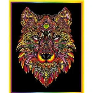 Colorvelvet sametový obrázek - vlk