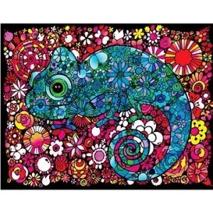 Colorvelvet Sametový obrázek Chameleón
